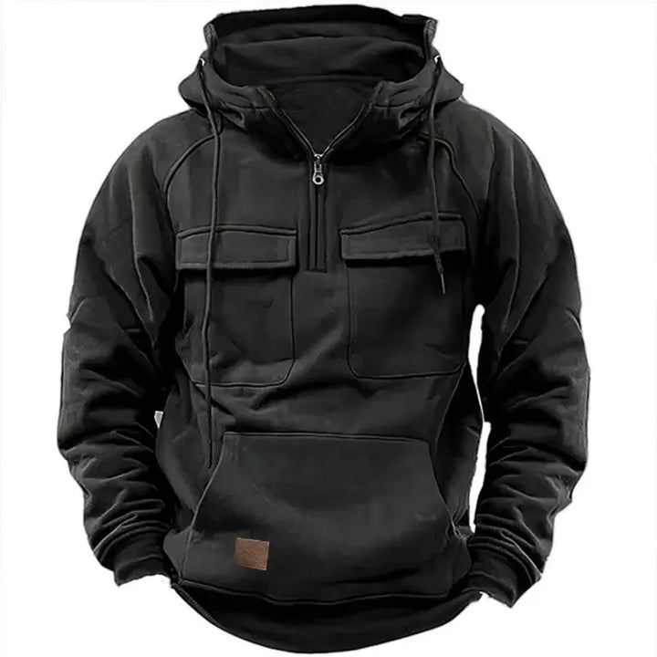 Tharen | Zip Hoodie With Chest Pockets