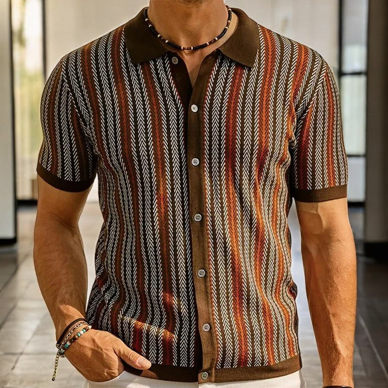 Alban™ | Classic Herringbone Shirt for Smart Casual Days