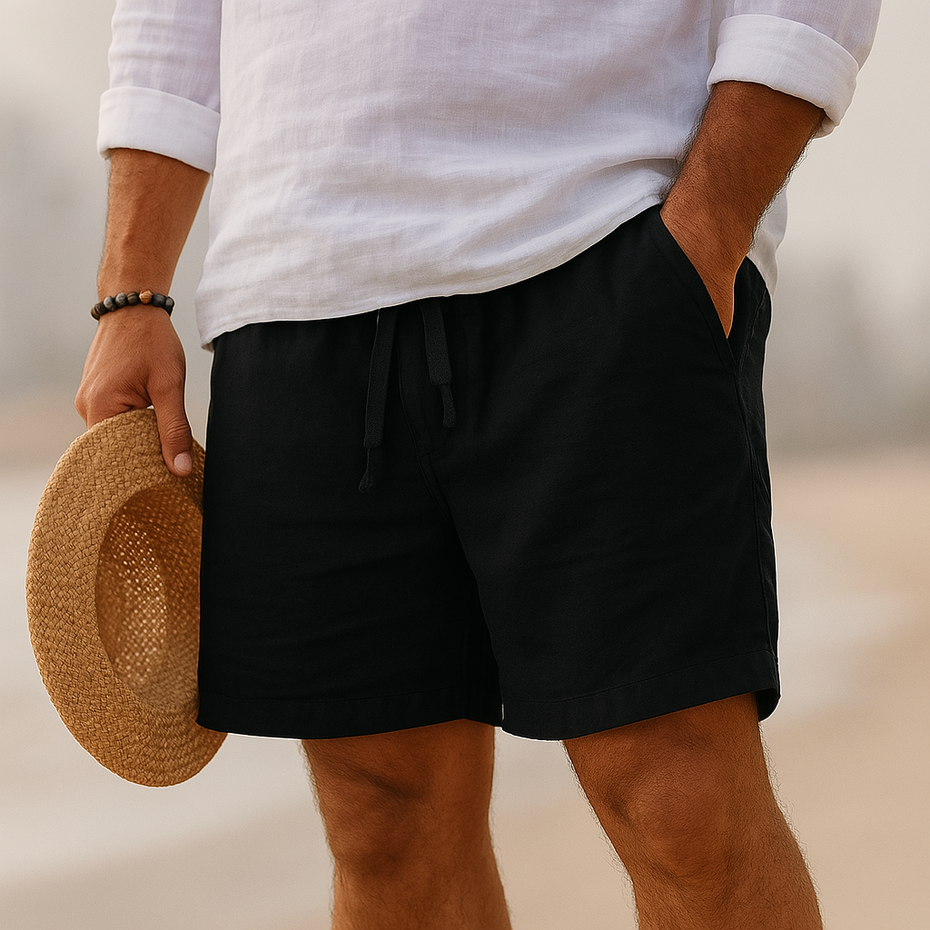 Tom Hollinger | Casual Cotton-Linen Blend Shorts for Men
