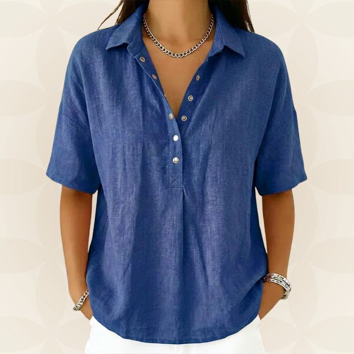 Sonja™ | Button-Detail Blouse for Effortless Summer Style
