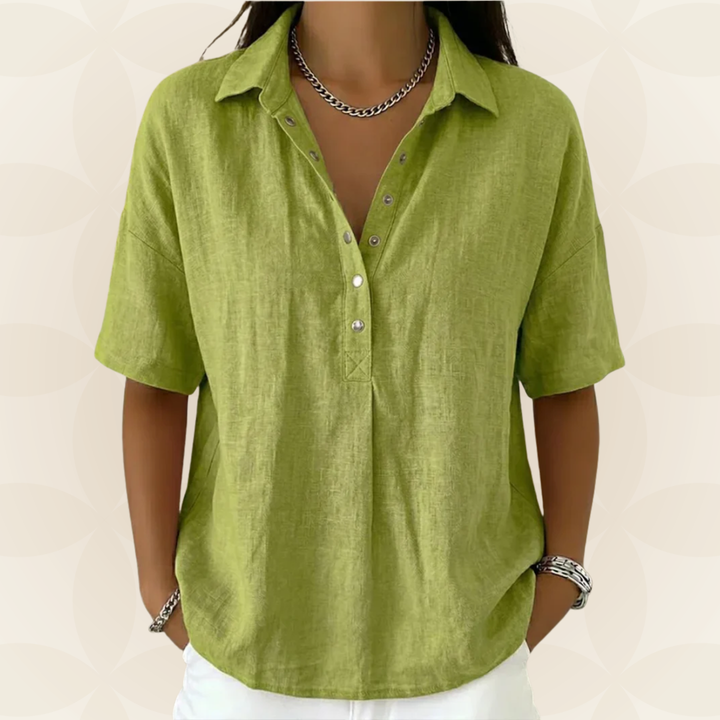 Sonja™ | Button-Detail Blouse for Effortless Summer Style