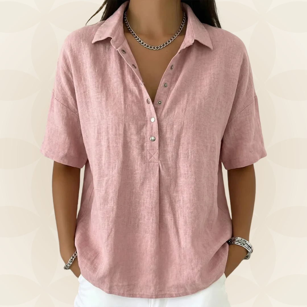 Sonja™ | Button-Detail Blouse for Effortless Summer Style