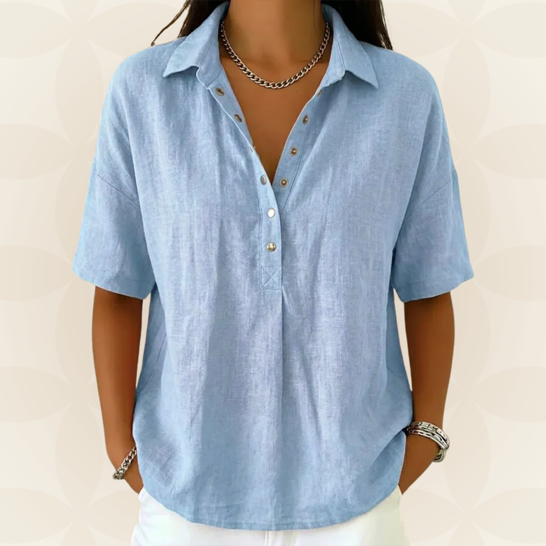 Sonja™ | Button-Detail Blouse for Effortless Summer Style