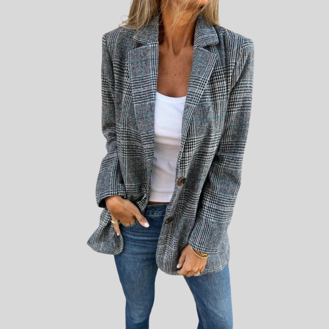 Chloe | Casual Checked Blazer