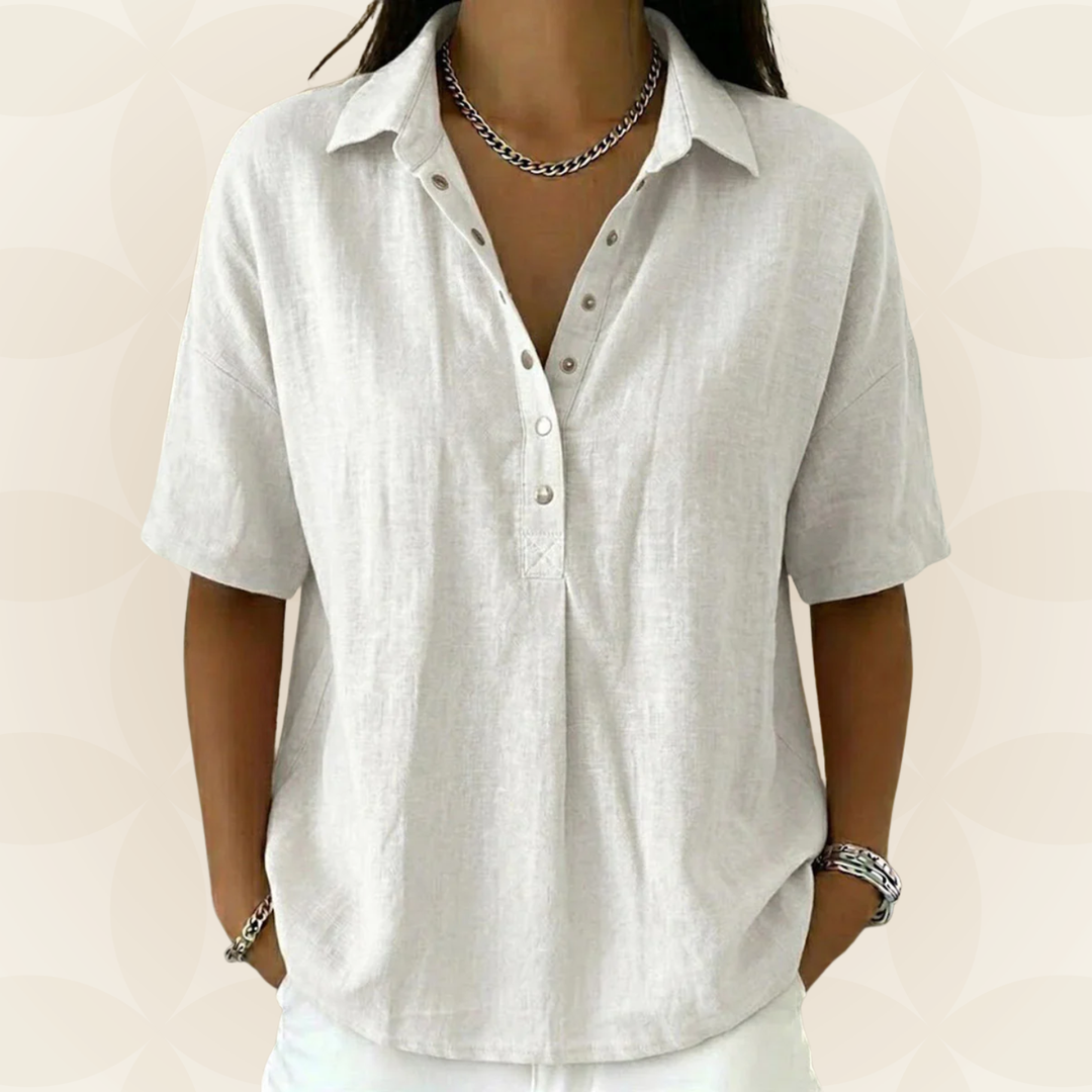 Sonja™ | Button-Detail Blouse for Effortless Summer Style