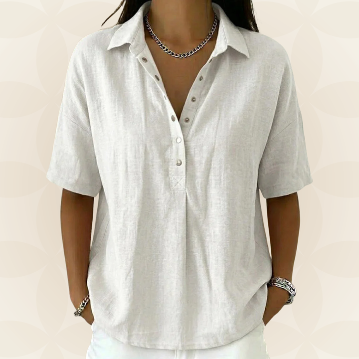 Sonja™ | Button-Detail Blouse for Effortless Summer Style
