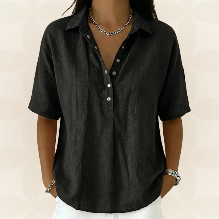 Sonja™ | Button-Detail Blouse for Effortless Summer Style