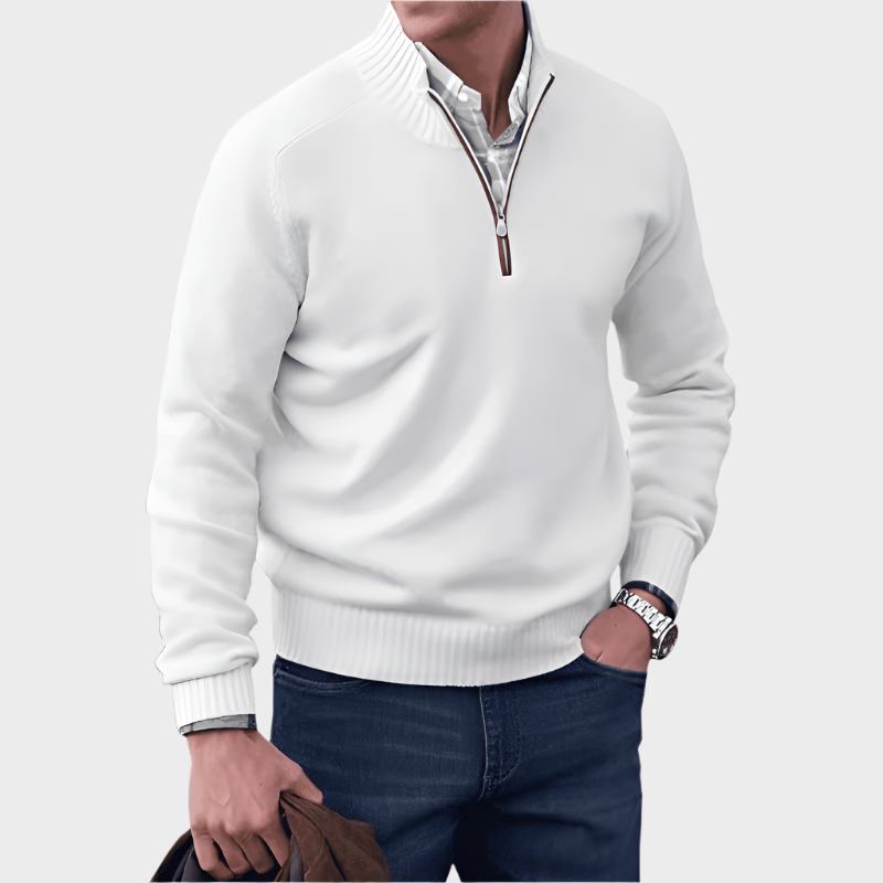 Malik - Elegant Zip Jumper