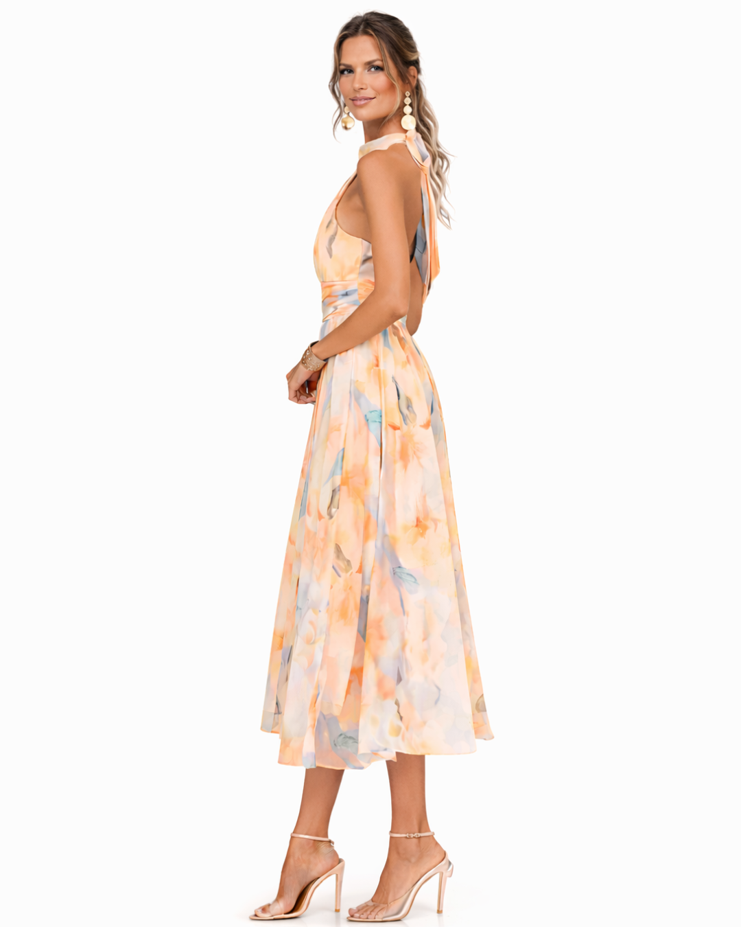 Aurora™ | Flowing Watercolour Maxi Dress