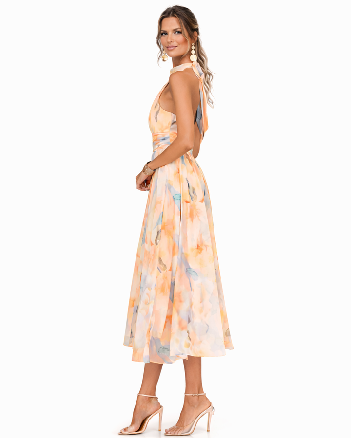 Aurora™ | Flowing Watercolour Maxi Dress