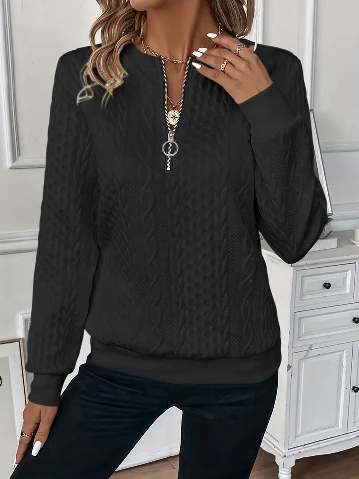 AMY | SWEATER WITH ZIPPER