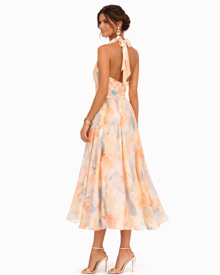 Aurora™ | Flowing Watercolour Maxi Dress