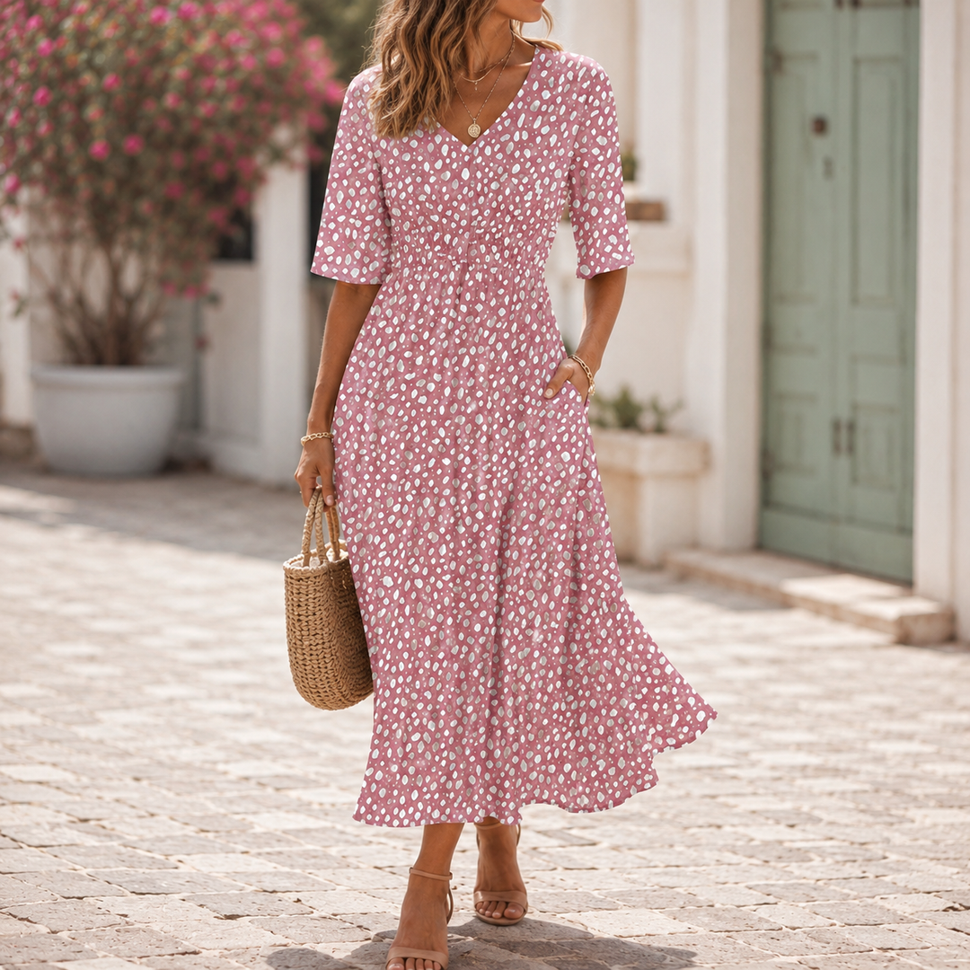 Tess™ | Elegant Midi Dress That Flatters Every Figure