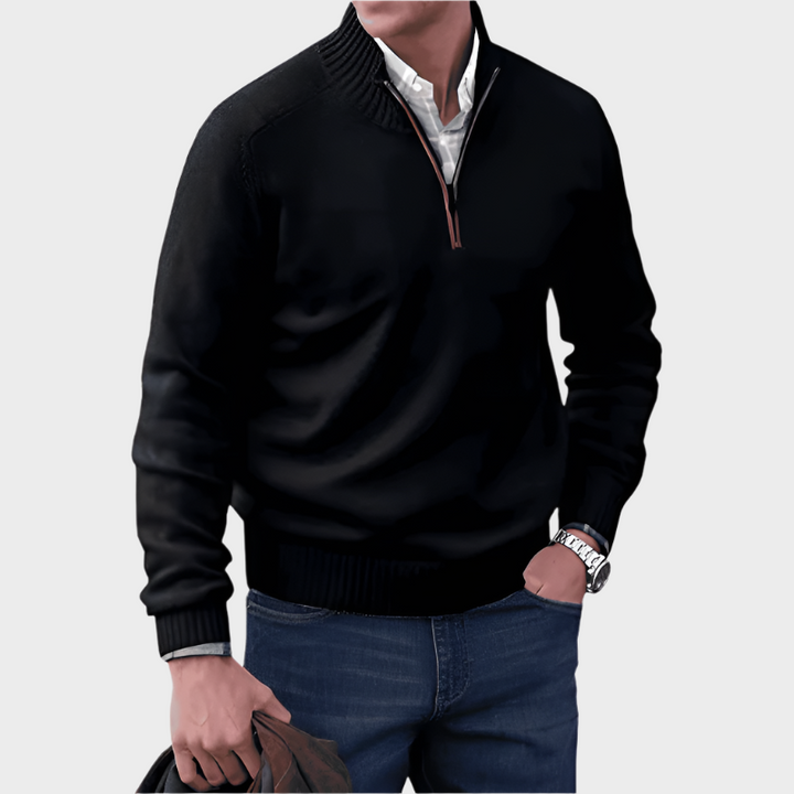 Malik - Elegant Zip Jumper