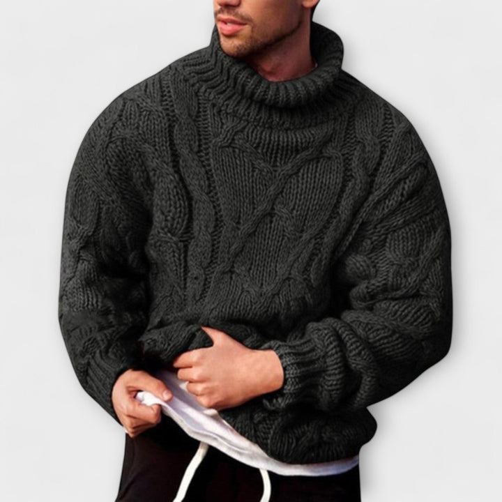 Victor - Elegant High Neck Jumper for Winter