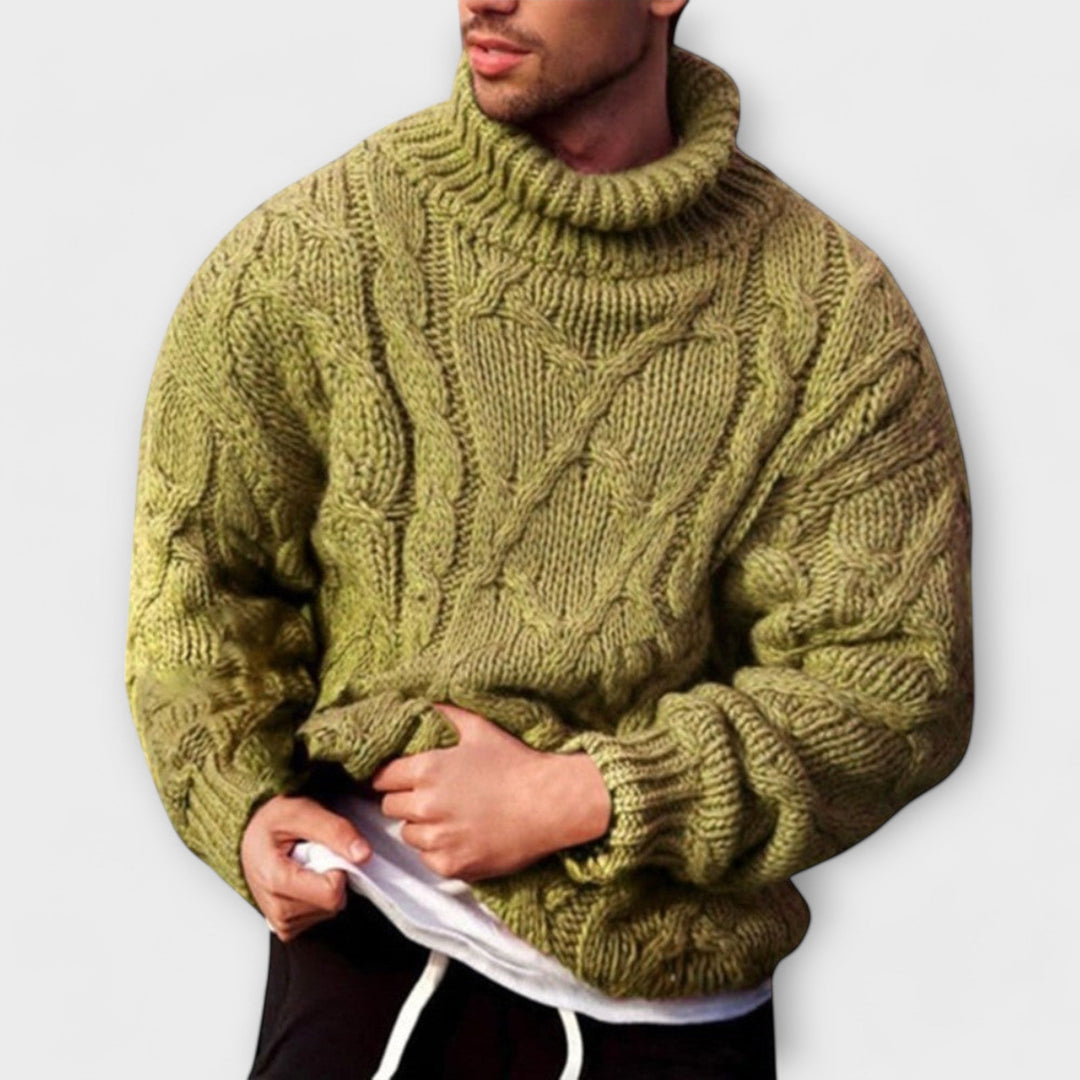 Victor - Elegant High Neck Jumper for Winter