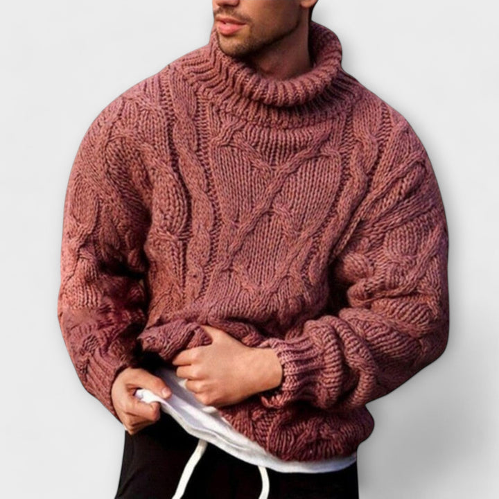 Victor - Elegant High Neck Jumper for Winter