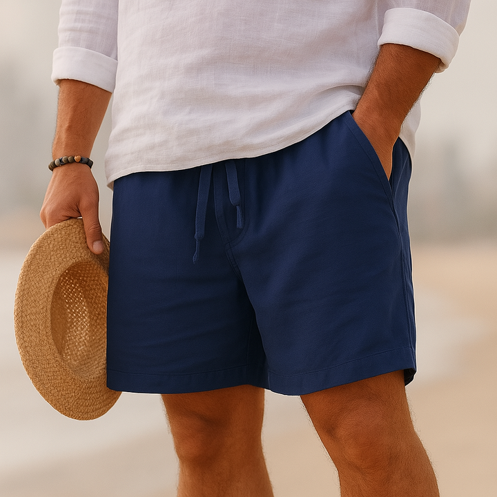 Tom Hollinger | Casual Cotton-Linen Blend Shorts for Men