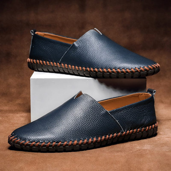 Monaco - Elegant Leather Espadrilles