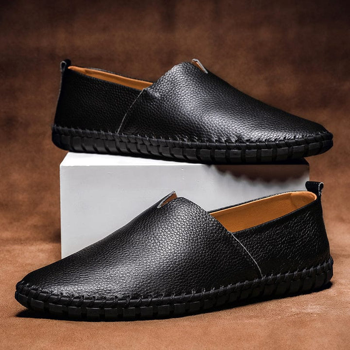 Monaco - Elegant Leather Espadrilles