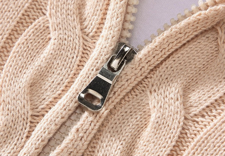 Anthony - Twisted Knit Half-Zip Jumper