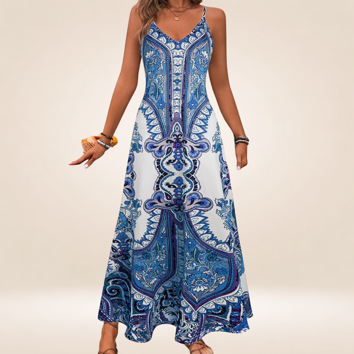 ROSARIO™ - Chic Summer Sleeveless Strap Maxi Dress