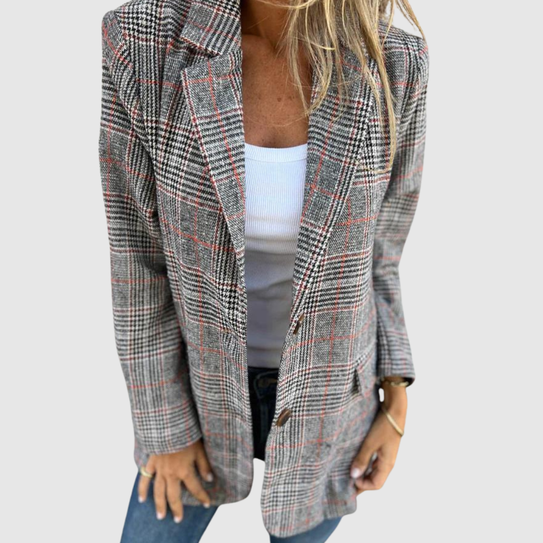Lucinda | Classic Plaid Blazer
