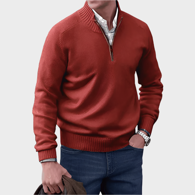 Malik - Elegant Zip Jumper
