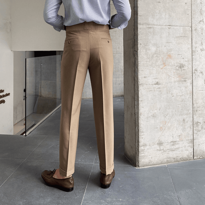 Edward - Elegant High-Waisted Trousers