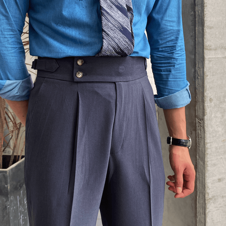 Edward - Elegant High-Waisted Trousers