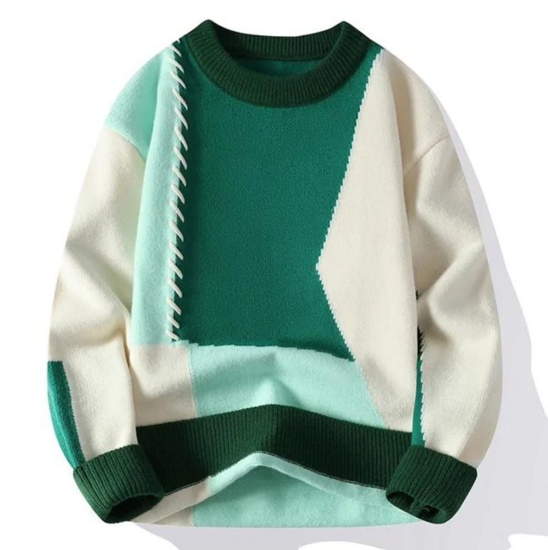 Bruno - Comfortable Patchwork Jumper