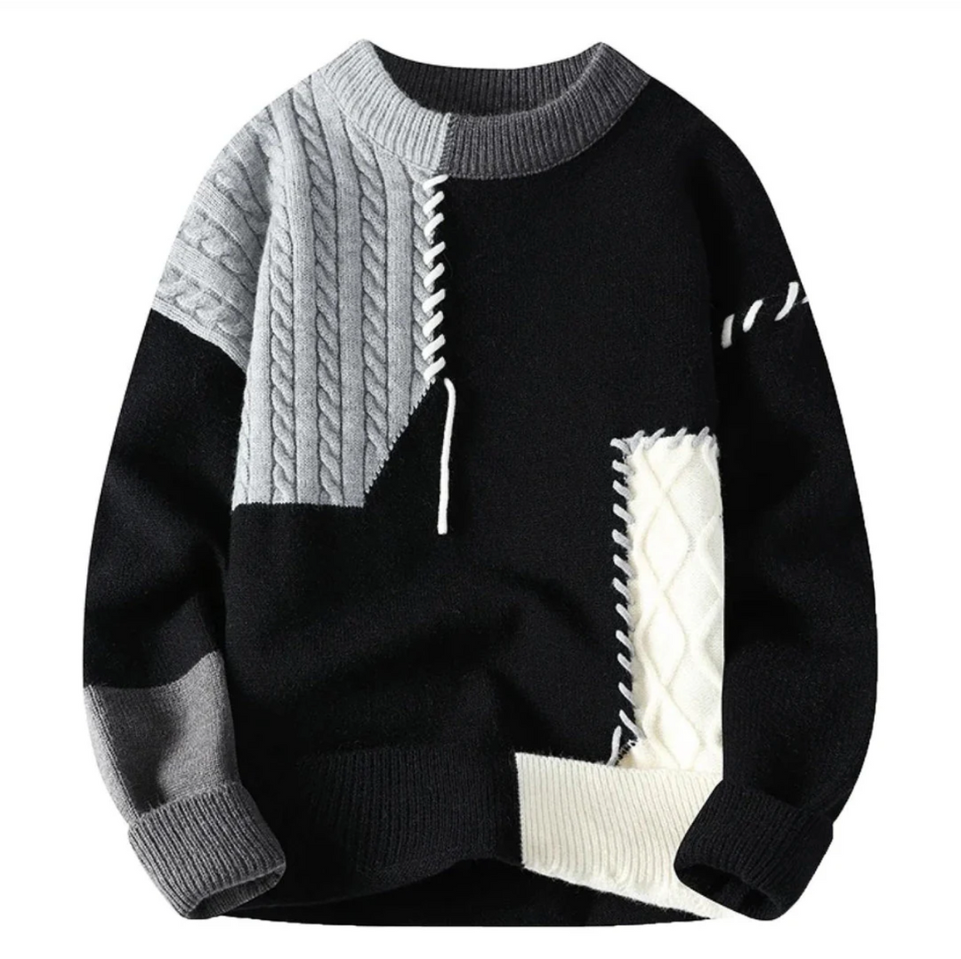Bruno - Comfortable Patchwork Jumper