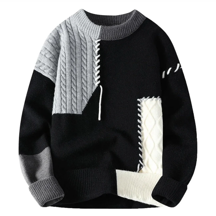 Bruno - Comfortable Patchwork Jumper