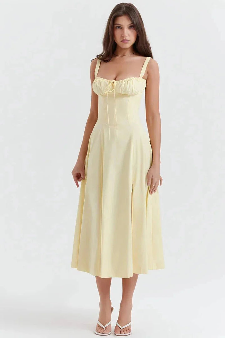 Linsay™ | Flattering Floral Midi Dress
