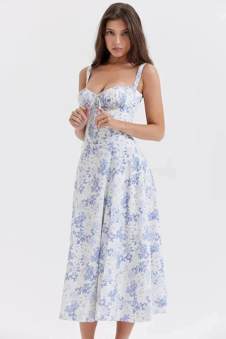 Linsay™ | Flattering Floral Midi Dress