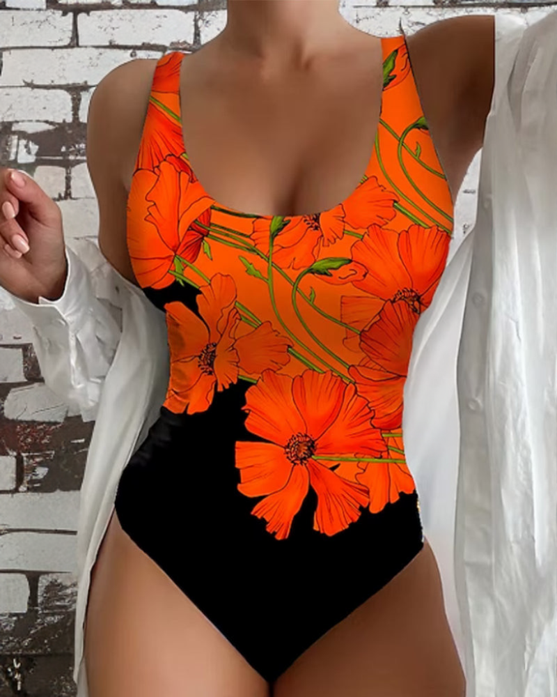 Floral One-Piece Swimsuit