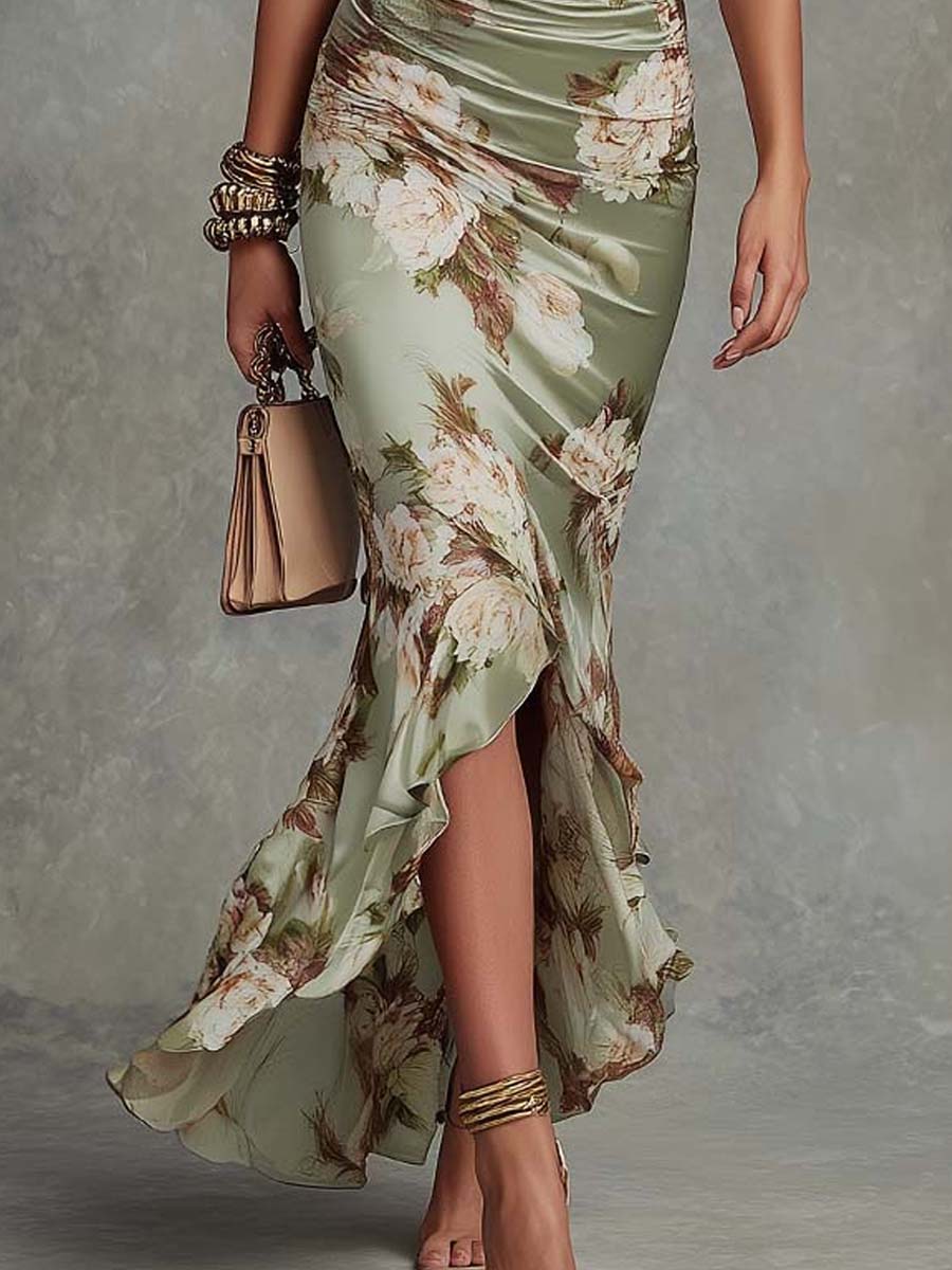 Celeste™ | Flattering Floral Midi Dress