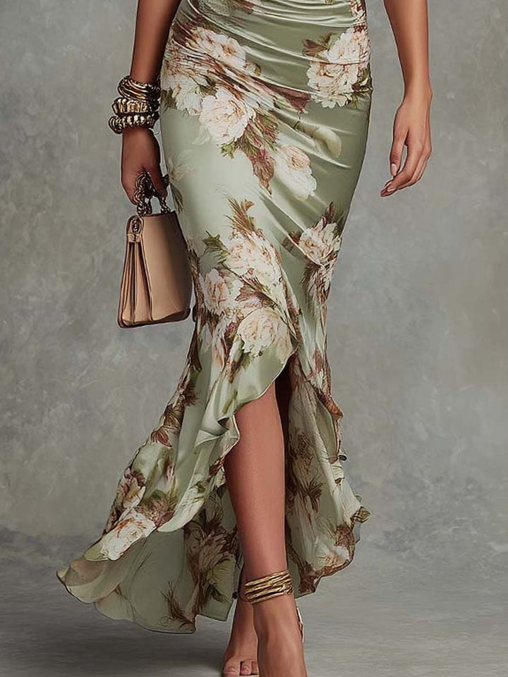 Celeste™ | Flattering Floral Midi Dress