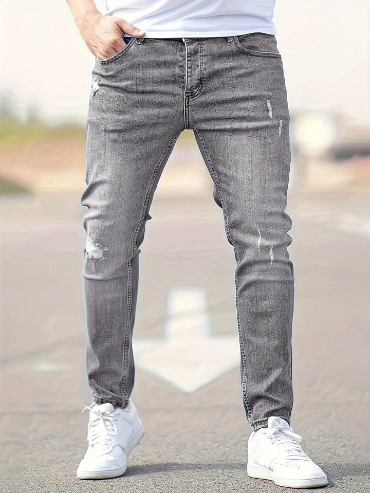 Alex - Trendy Ripped Slim Jeans