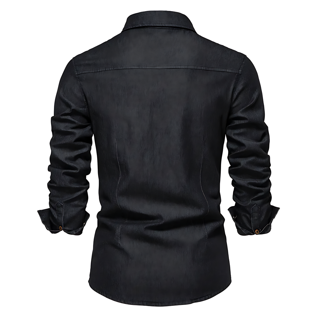 Avantea - Elegant Denim Shirt