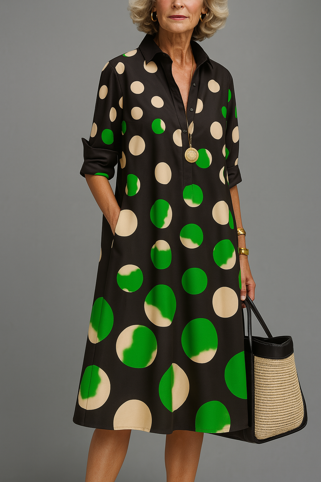 Naomi™ | Elegant Midi Dress for Effortless Occasions