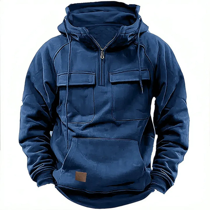 Tharen | Zip Hoodie With Chest Pockets