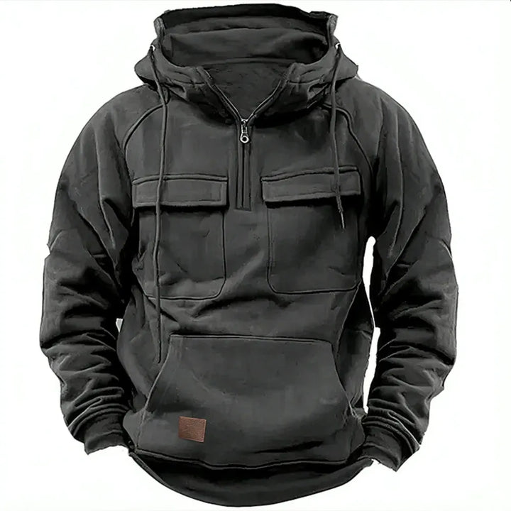 Tharen | Zip Hoodie With Chest Pockets