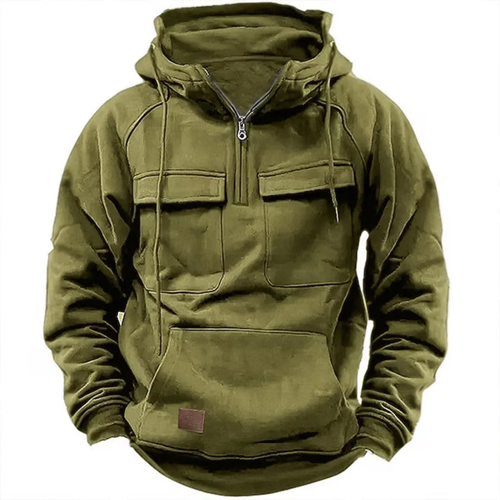 Tharen | Zip Hoodie With Chest Pockets