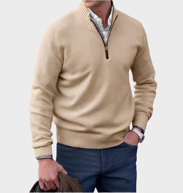 Malik - Elegant Zip Jumper