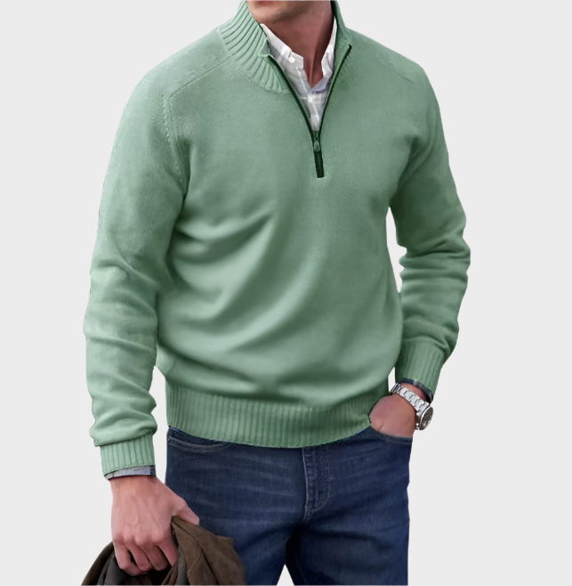 Malik - Elegant Zip Jumper