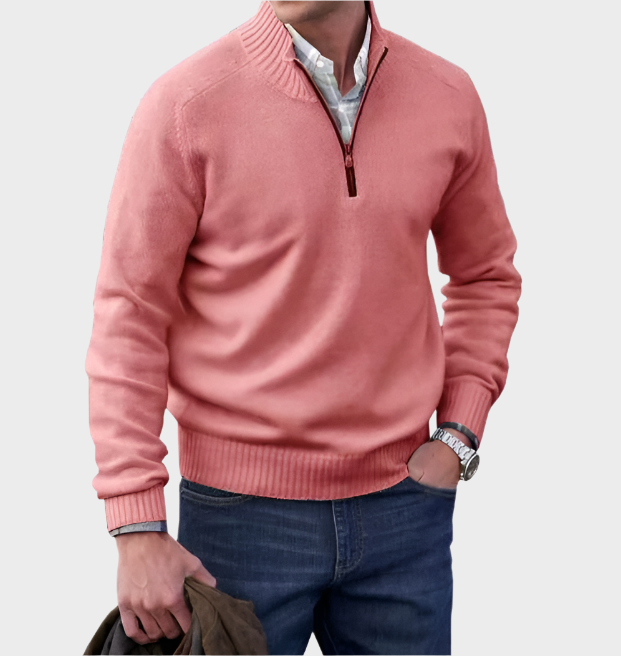 Malik - Elegant Zip Jumper