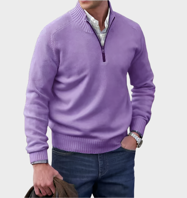 Malik - Elegant Zip Jumper