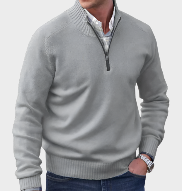 Malik - Elegant Zip Jumper