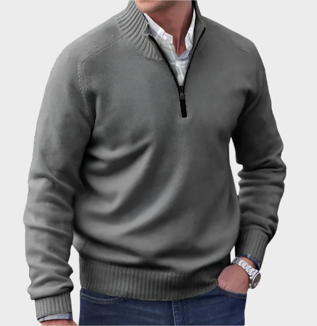Malik - Elegant Zip Jumper
